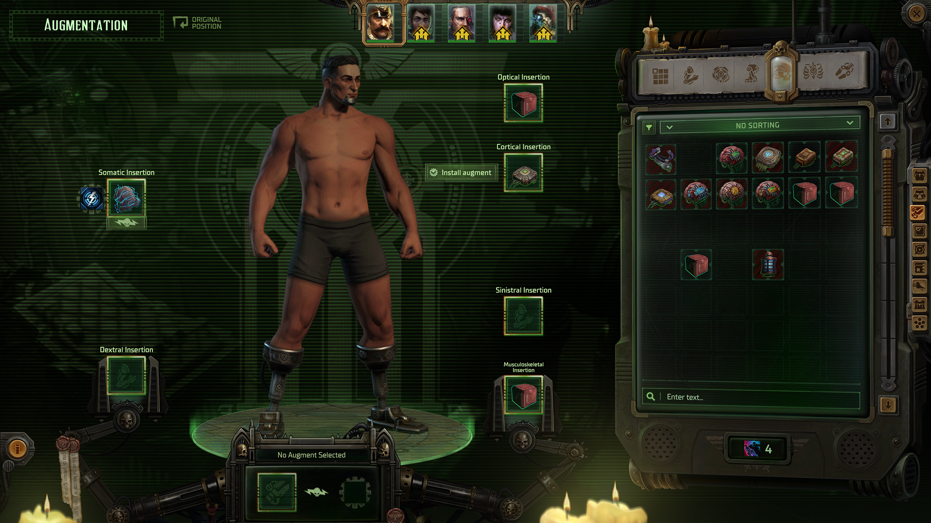 Augment slots