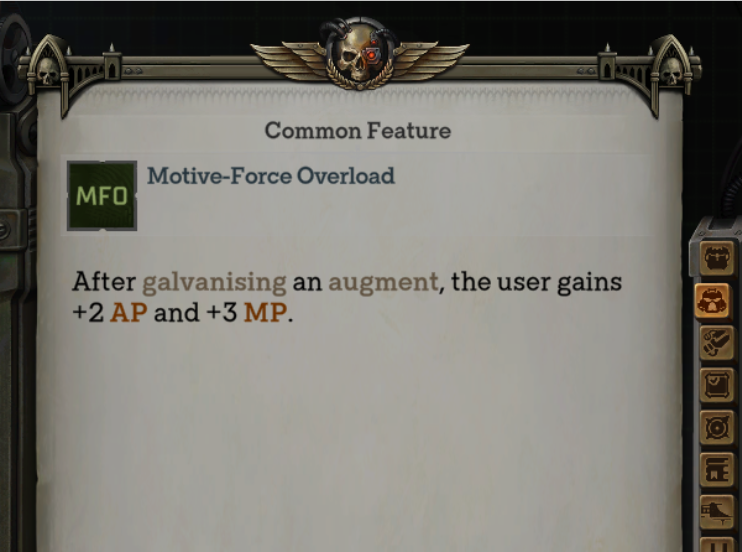 Motive Force Overload talent